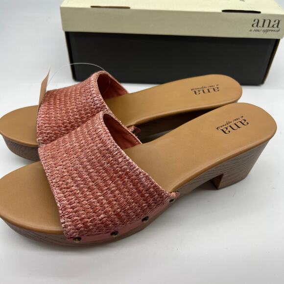 a.n.a Womens Robinson Heeled Sandals Terracotta Pink Size 10M - Picture 8 of 12
